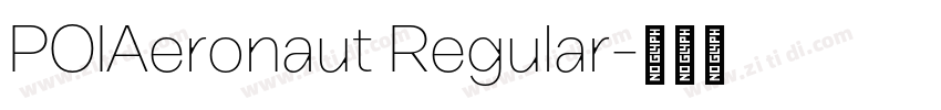 POIAeronaut Regular字体转换